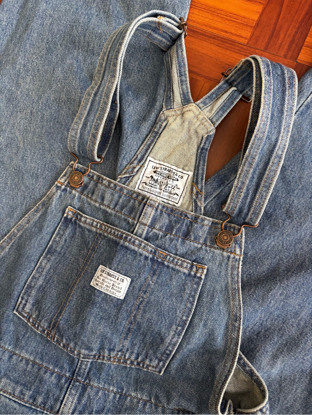 Levi's Blue Denim Overalls